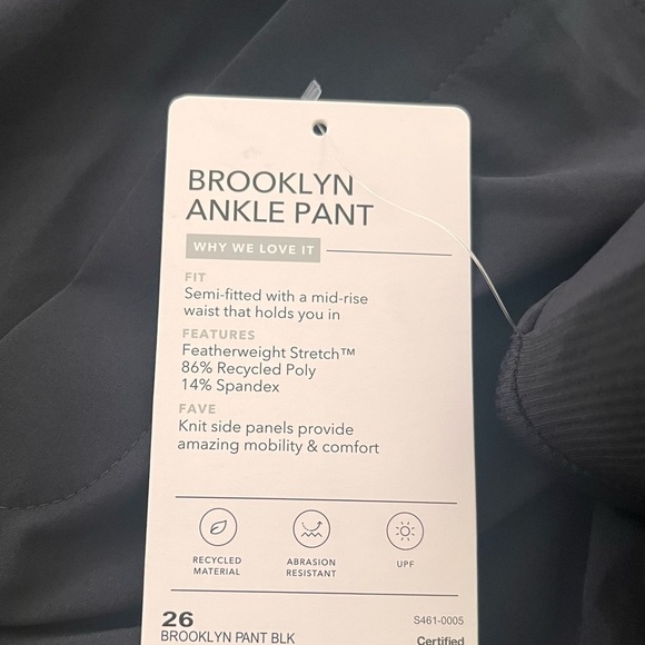 Athleta Brooklyn black ankle pants Sz 26 plus size pockets NWT NEW - Picture 8 of 13